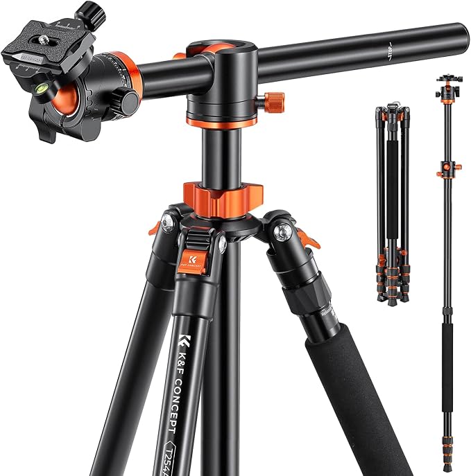 K&F CONCEPT 94 Inch Camera Tripods 4 Section Ultra High Aluminum Professional