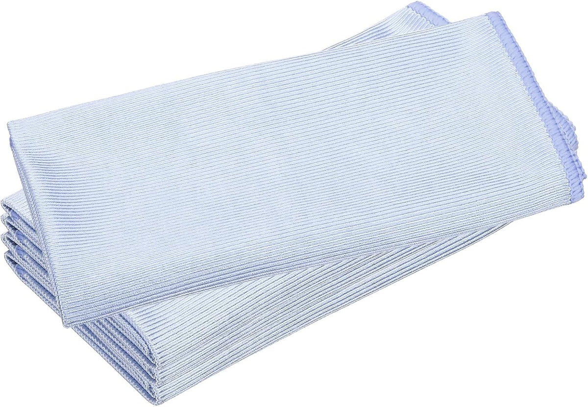 uxcell 4Pcs Glass Polishing Cloth, 23.6x15.7 Microfiber Cleaning Cloths Lint &amp; Streak Free Quickly Drying Towels for Glassware, Cars, Glasses, Phone Screens, Sunglasses, Purple