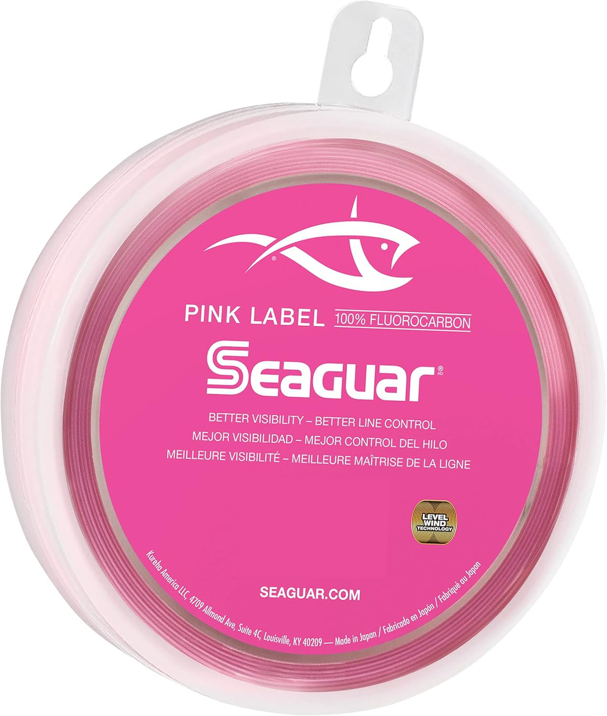Seaguar Pink Label Fluorocarbon Saltwater Fishing Leader Line - Durable & Versatile, Multiple Sizes