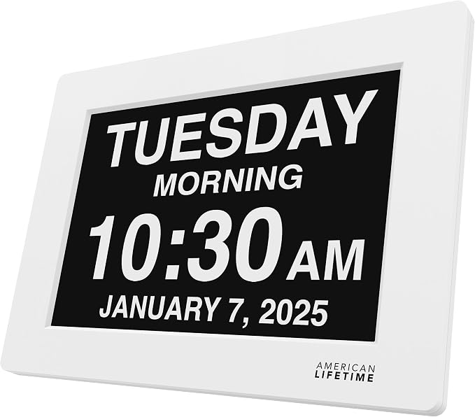 American Lifetime New 2026 Dementia Clock Large Digital Clock