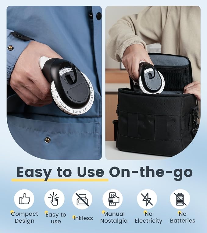 Embossing Label Maker, Vintage Embossed Label Maker Machine
