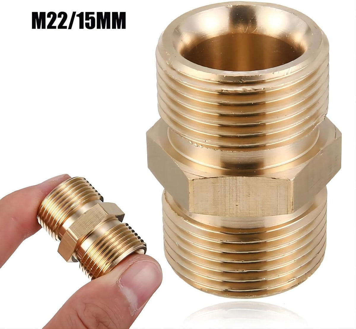 Skiennix 15mm M22 Male Quick Connect Garden Hose Adapter - Durable & Easy to Use