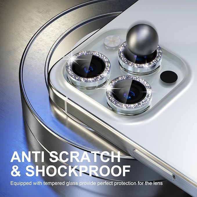 Choiche Compatible for iPhone 15 Pro/iPhone 15 Pro Max Camera Lens Protector