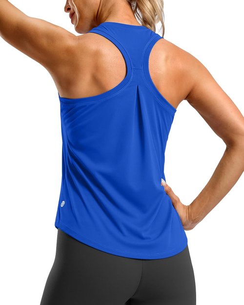 G Gradual Women's Racerback Workout Tank Top - Loose Fit Athletic Yoga Shirt for Running & Gym