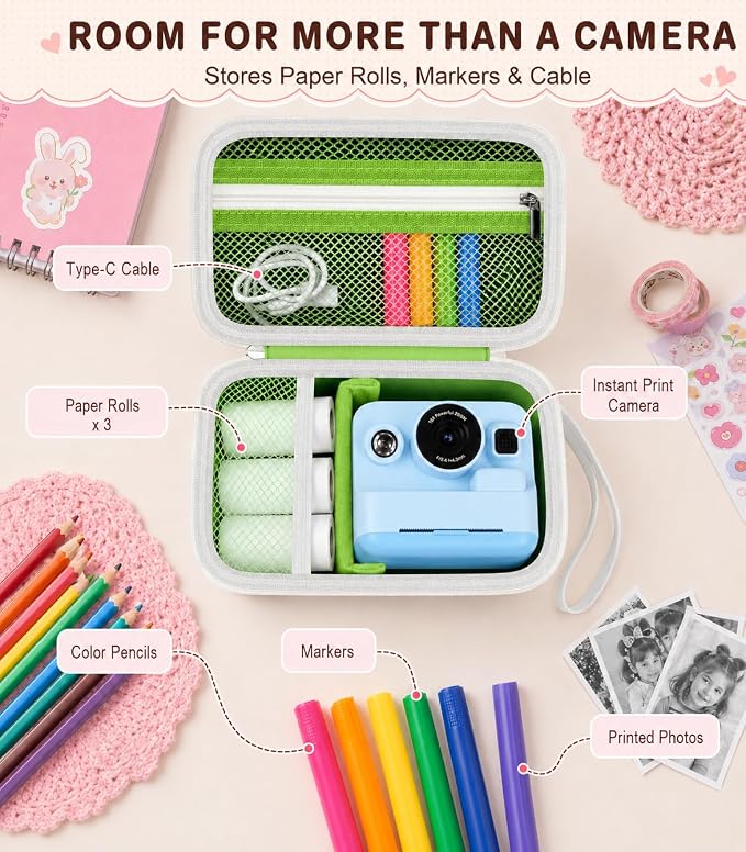 kids Instant Print Camera Case Compatible