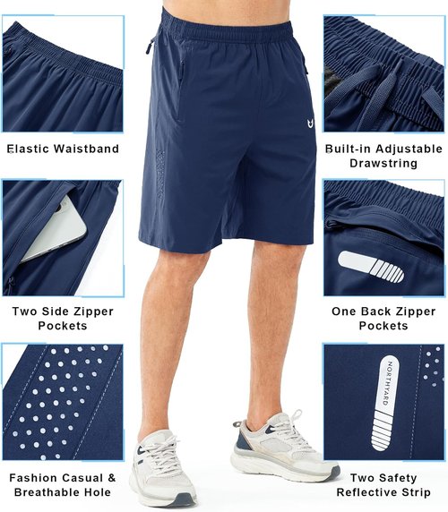 NORTHYARD Men's Athletic Running Shorts - Quick Dry Lightweight Gym Workout Shorts | 5"/7"/9" Sizes