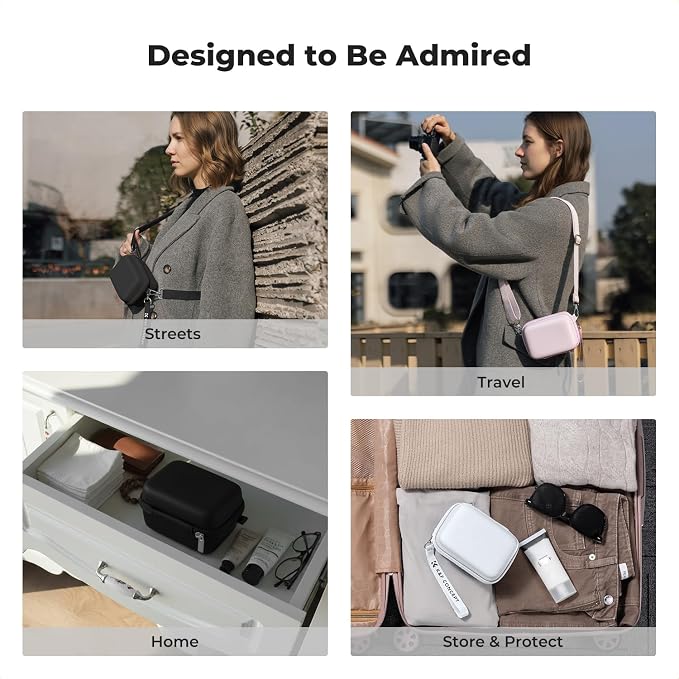 K&F CONCEPT Carrying Case for Digital Camera, Hard Shell Protective Travel Case
