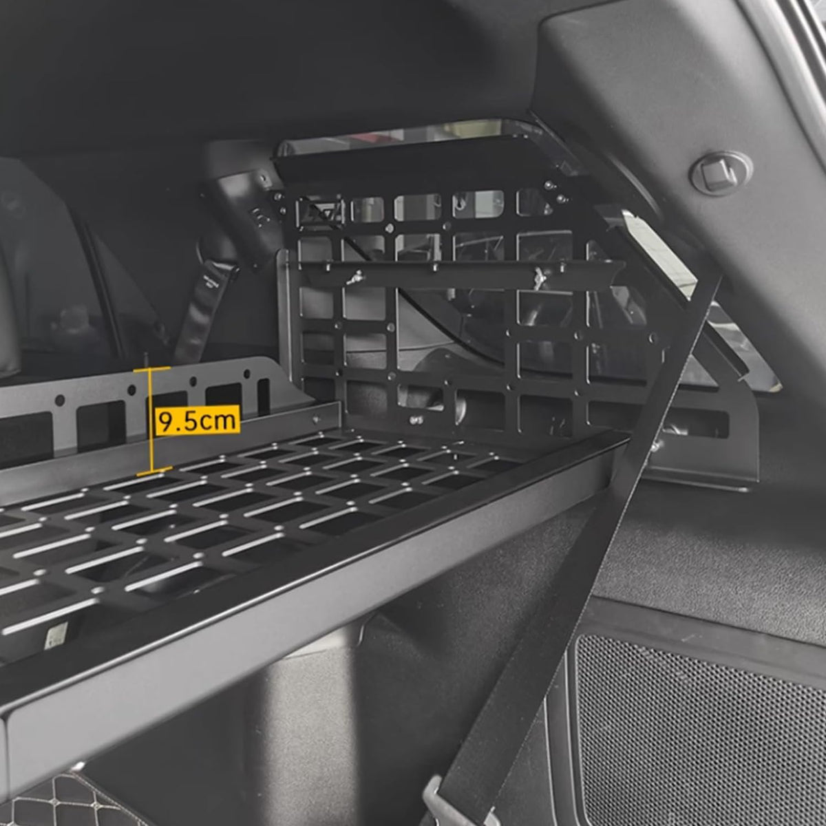 L2R for Ford Explorer 2011-2019 Molle Panel Rear Cargo Rack Basket Interior Luggage Carrier Modular Storage Panel Trunk Shelf Hanging Boards Organizer Kit (Side Panel + Trunk Shelf)