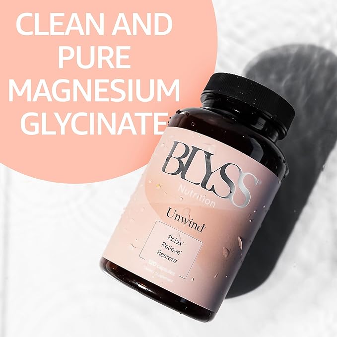 Magnesium Bisglycinate Capsules for Women - 200mg Chelated Glycinate Magnesium Supplement for Maximum Absorption - Natural Supplements for Sleep, Mood Support & Muscle Cramps - 120 ct