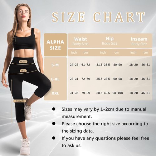 Ipletix Capri Leggings - High Waisted Buttery Soft Opaque Yoga Pants with Pockets | 2 Pack for Women