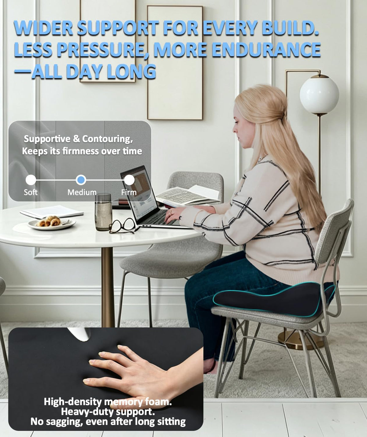 Seat Cushion for Car, Office Chair Cushion for Butt Tailbone Pain Relief