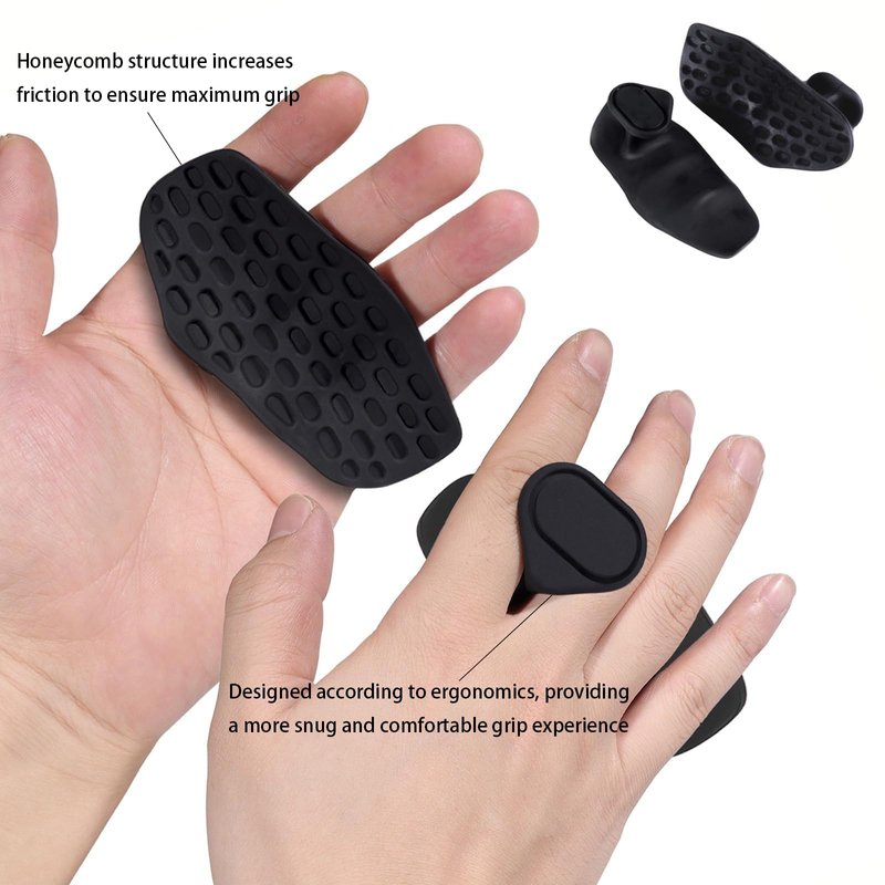 Workout Grips Rubber fitness grip fingerless gloves, unisex,anti slip and anti sweat rubber fitness grip, suitable for weightlifting, pull-up, gym training, essential for fitness (Black)