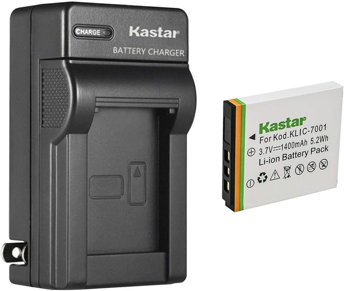 Kastar 1-Pack K7001 Battery and AC Wall Charger Replacement