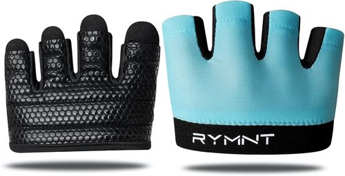 Minimal Workout Gloves - Short Micro Weight Lifting Grip Pads with Full Palm Protection for Men & Women