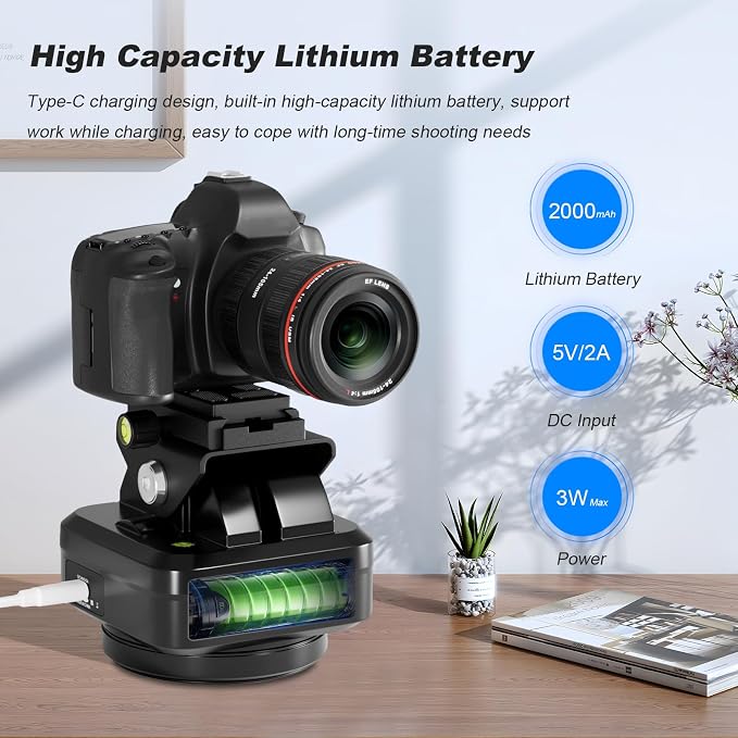 Soonpho M4 Pro Motorized Tripod Head, Rotating Panoramic Control 360° Pan Tilt