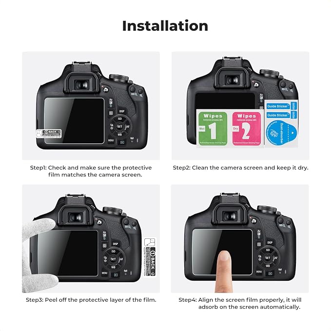 K&F CONCEPT 3pcs Screen Protector Compatible