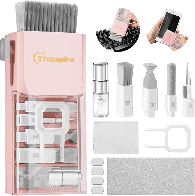 Tassmpitor Keyboard Cleaning Kit, All in 1 Laptop Cleaning Kit