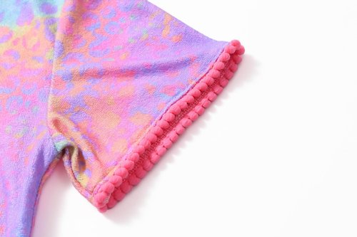 LUCKYGAL Girls Swimsuit Cover Up Kids Terry Swim Coverup Leopard Beach Pool Wraps, 3t 4t