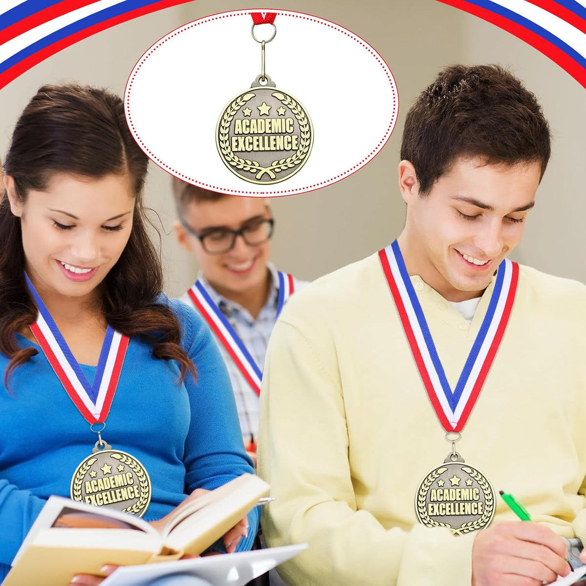 Quelay 30 Pcs Gold Medals - 2'' Award Trophies for Adults | Perfect for Competitions & Graduation Parties