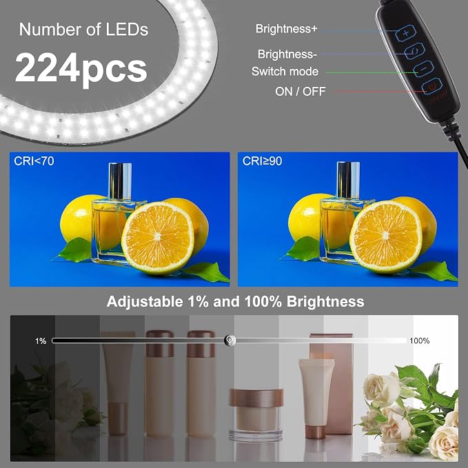 16 Inch Photo Light Box, CRI>90 Photography Shooting Tent