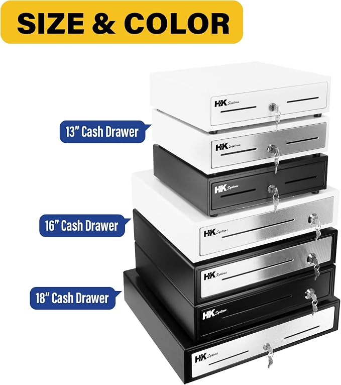 HK SYSTEMS 16inch "Stainless Steel" Front Heavy Duty POS "USB" Interface Cash