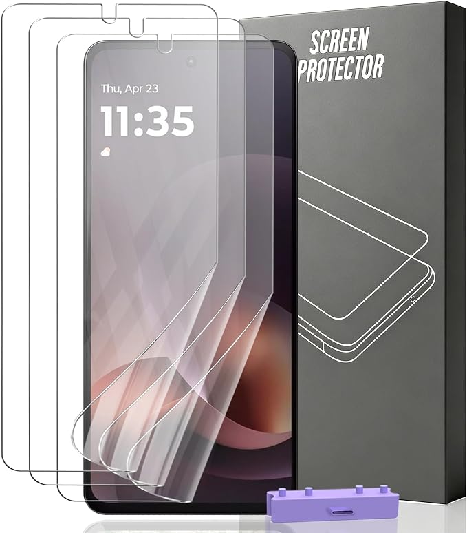 3 Pack Screen Protector for Motorola Moto G Power 2026, TPU Film