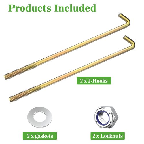 Golf Cart Battery Hold Down Rods Kit for Yamaha Gas G14 G16 G20 G22 G23 G27 G28 G22 Electric and Club Car DS Electric 1976-2006, 102845203 JN3-H2133-00 JN2-H2133-00