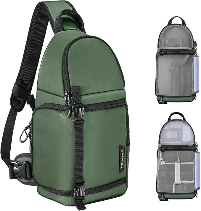 K&F CONCEPT Camera Sling Bag Crossbody Bag Camera Shoulder Backpack
