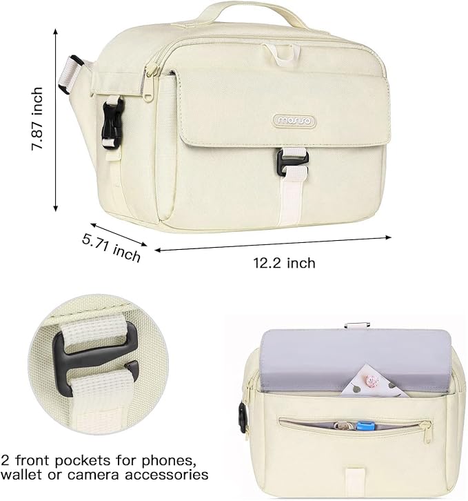 MOSISO Camera Shoulder Bag Case Crossbody Sling Purse, DSLR/SLR/Mirrorless