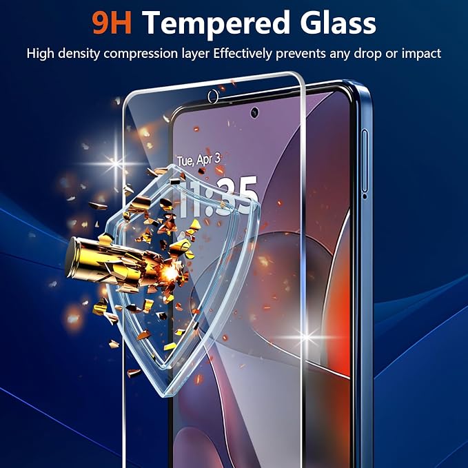 Designed for Motorola Moto G Stylus 5G 2025 Tempered Glass Screen Protector +