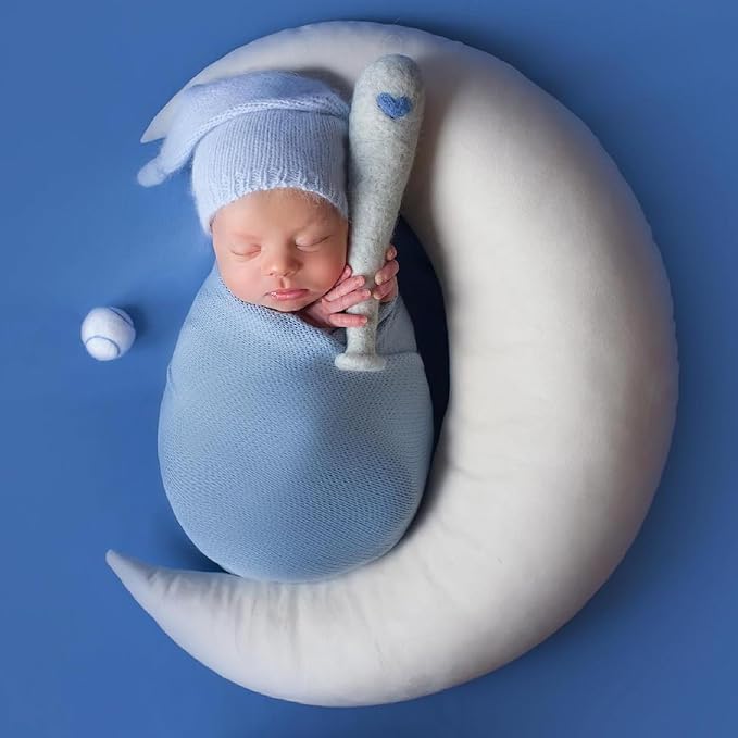 IGMaryBox Baby Moon Star Pillow Infant Posing Pillow Newborn Photography Prop