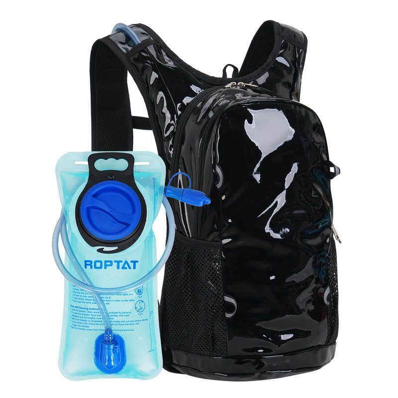 Roptat Hydration Backpack Pack with 2L Hydration Bladder - Lightweight Water Backpack Water Pouch for Women Men Running Riding Biking Music Festival