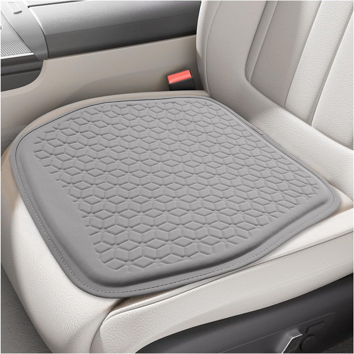 Gel Car Seat Cushion, Non-Slip Front Seat Bottom Cushion Pad, Gray