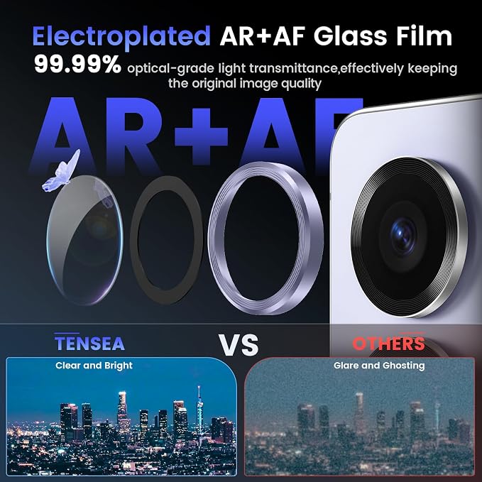 Tensea (3+2PCS Compatible with Samsung Galaxy S25 Ultra Camera Lens Protector
