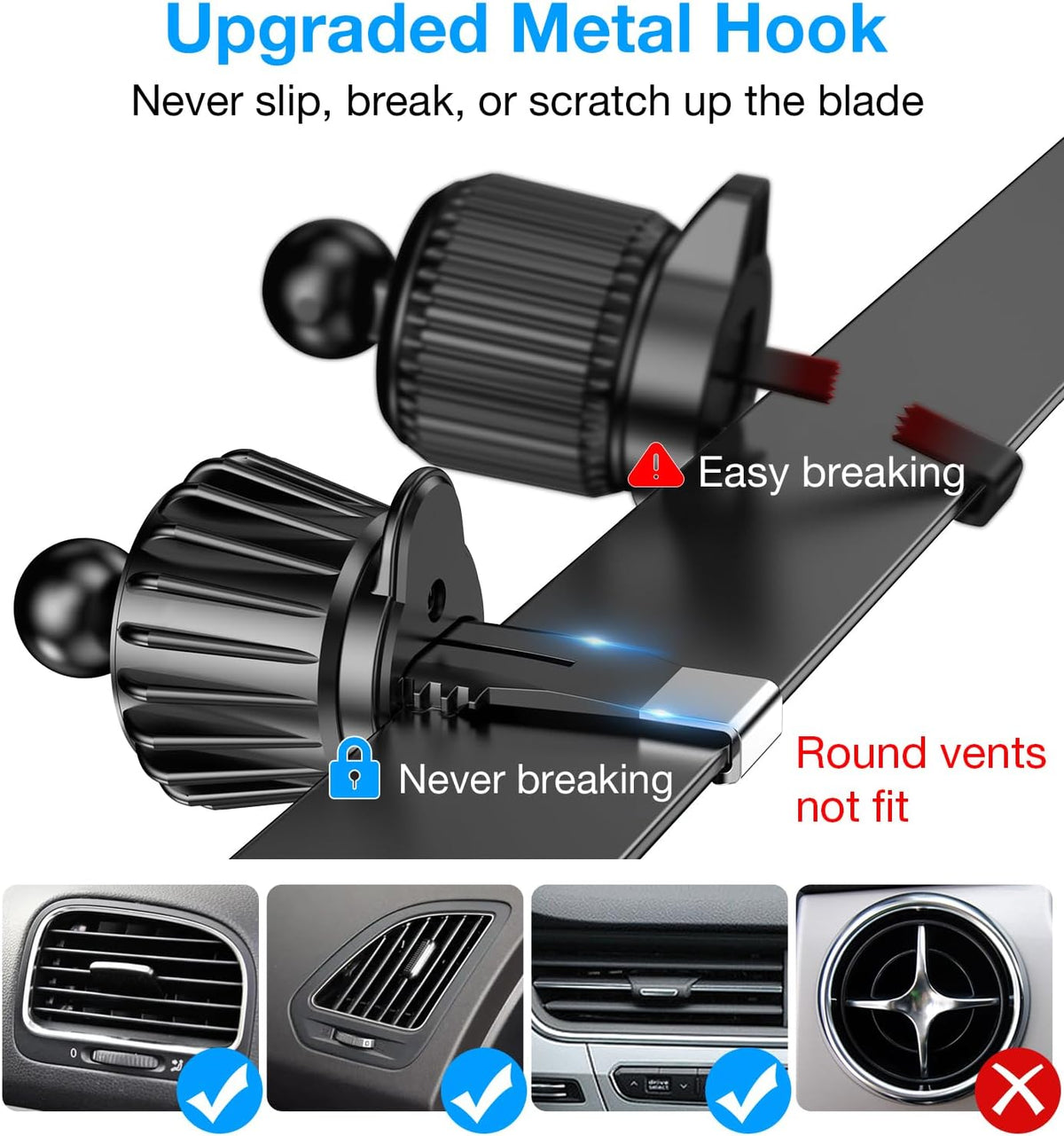 Kaistyle for MagSafe Car Mount Charger【Stronger Magnets】 15W Magnetic Wireless Car Charger Phone Holders for Your Car Accessories for Women Men Car Mount for iPhone 18 Pro Max 17 16 15 14 13 12