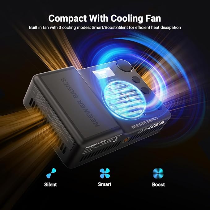 NEEWER BASICS BS40C Full RGB Magnetic Camera Video Light, 45W Boost Mode