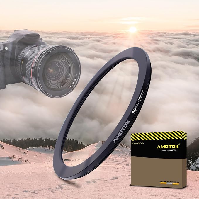 86mm Lens to 77mm Camera Lens Adapter, 86mm to 77mm Filter Step-Down Ring