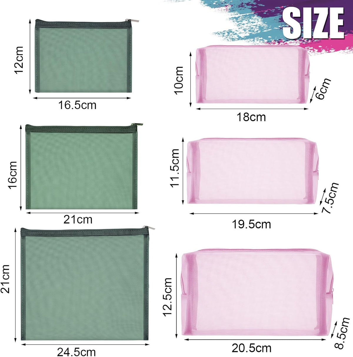 Boao 6 Mesh Zipper Travel
