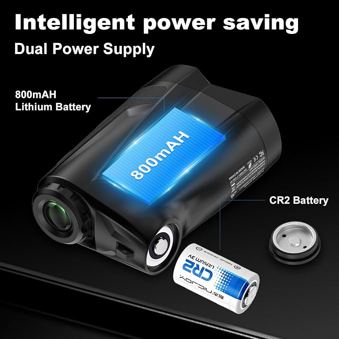 Precision Laser Rangefinder for Golf & Hunting, 800/1000/1300 m Range, 6X