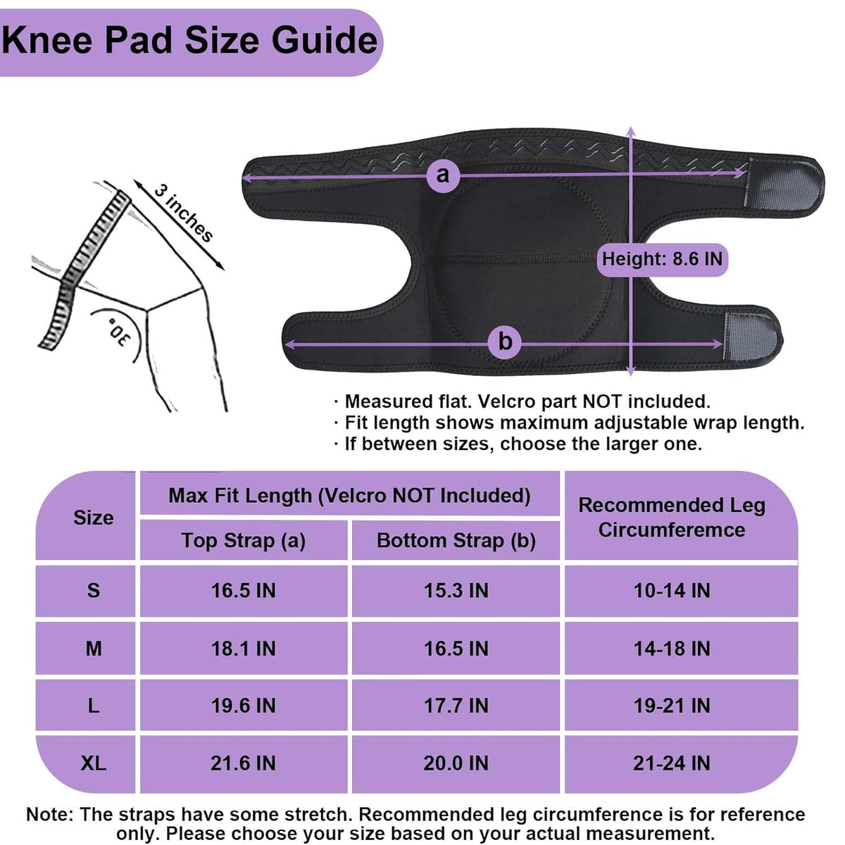 Skiennix Women’s Knee Pads - Soft Inner Liner & Adjustable Fit for Gardening & Cleaning - Pink, Large (1 Pair)