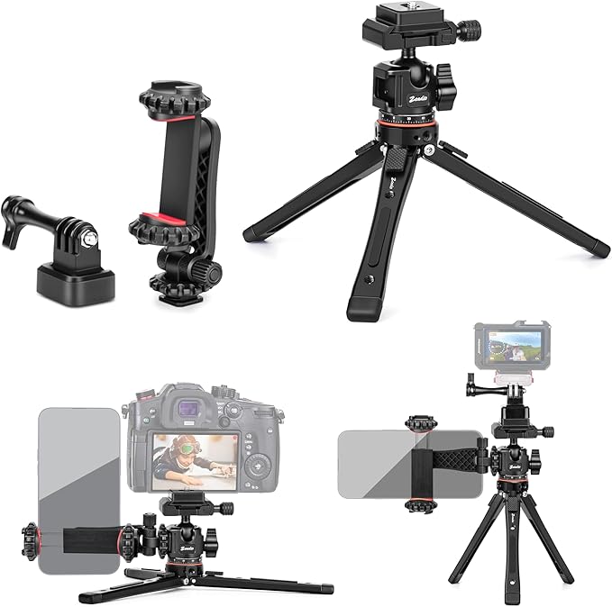 Zeadio 3-in-1 Heavy Duty Metal Tripod