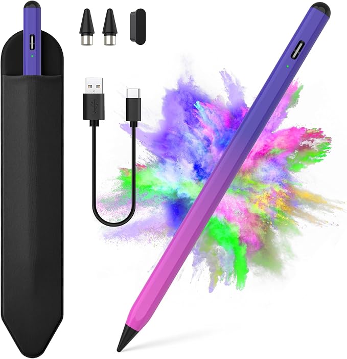Stylus Pen for iOS&Android Touch Screens, Active Pencil for Samsung, Smart