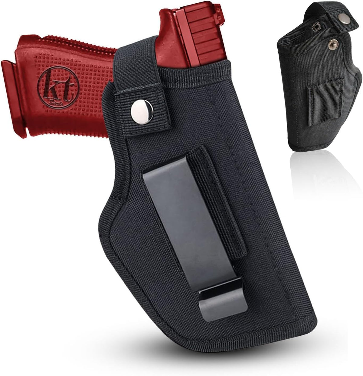 Universal Gun Holster - IWB/OWB Waist Belt Pistol Holster for Glock 380 & 9mm - Right/Left Hand Draw
