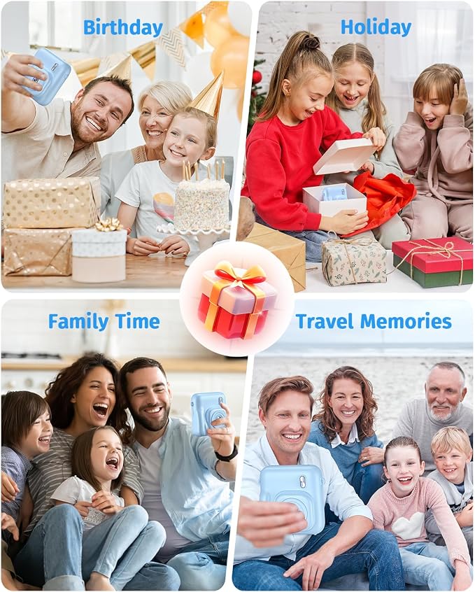 Instant Camera, Dual-Lens Kids Camera Instant Print