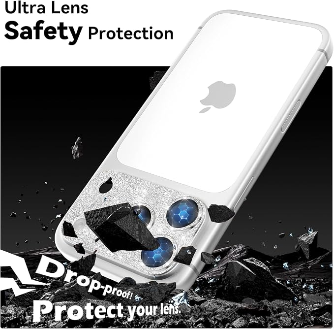 imluckies Compatible with iPhone 17 Pro Camera Lens Protector Bling, Ultra HD