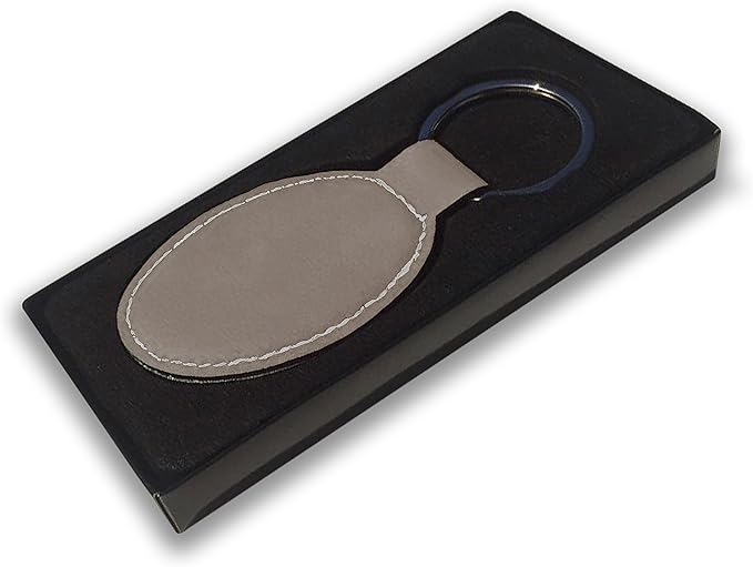 LaserGram Oval Keychain, Disc Golf, Personalized Engraving Included