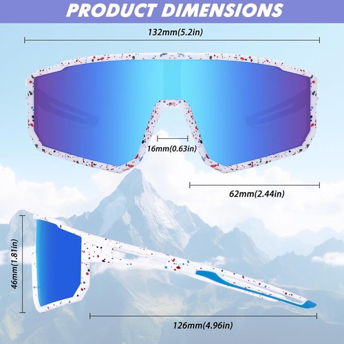 KesaPlan Kids Baseball Polarized Sunglasses - Youth Sports Eyewear for Ages 6-14 | Perfect for Softball & Cycling