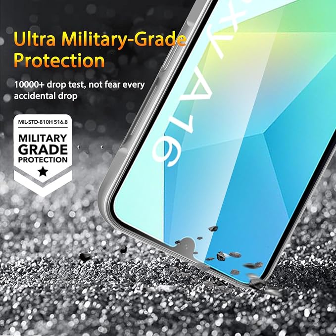 QsmQam 3 Pack Screen Protector for Samsung Galaxy A16 4G/5G + 3 Pack Camera