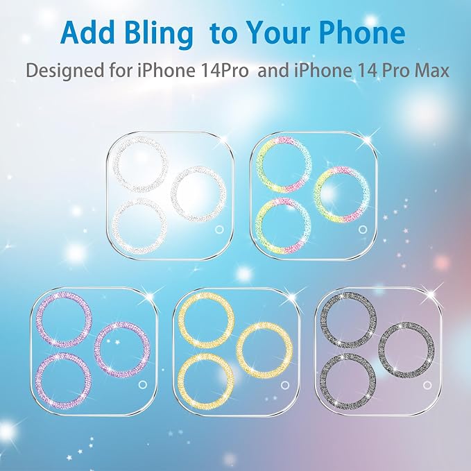 3 Pack Dengduoduo Tempered Glass Camera Lens Protector