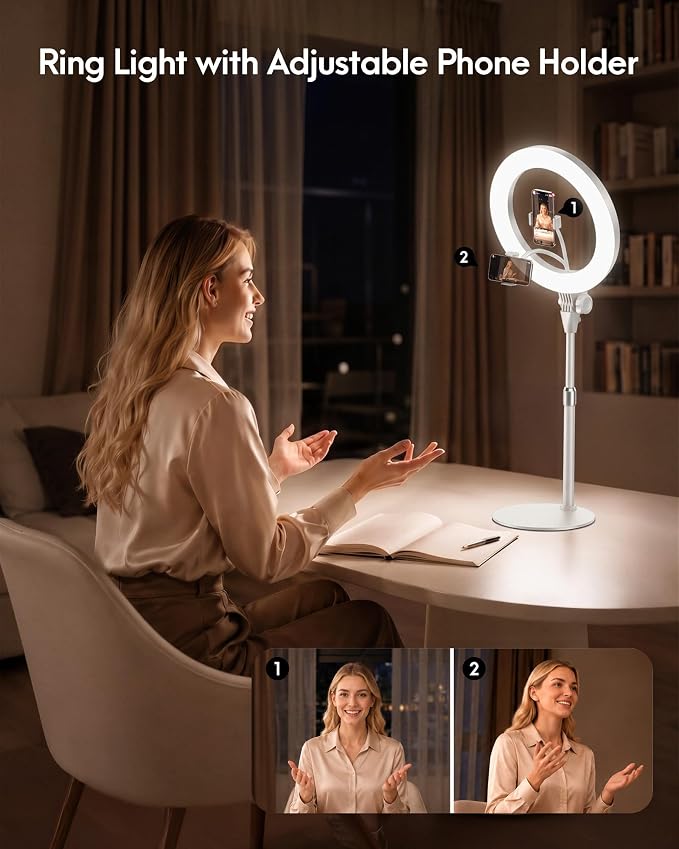 Ring Light with Stand, Zoom Lighting
